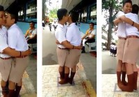 泰国俩男生打架，被“罚”互吻100次
