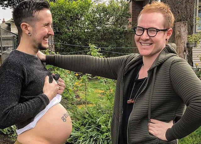 男子怀孕生子，同性恋夫妻的福音